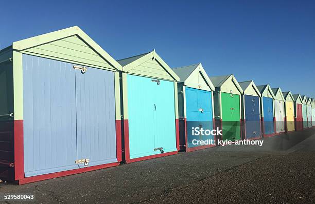 Beach Hut Brighton Stock Photo - Download Image Now - Beach, Beach Hut, East Sussex