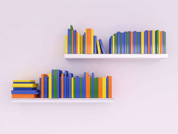 istock Color books on the shelf 529586213