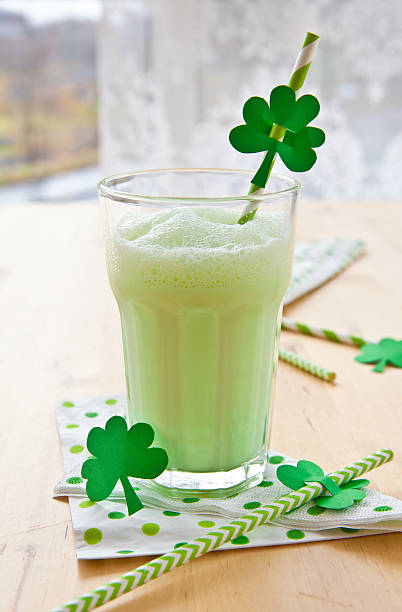 Green Milkshake stock photo