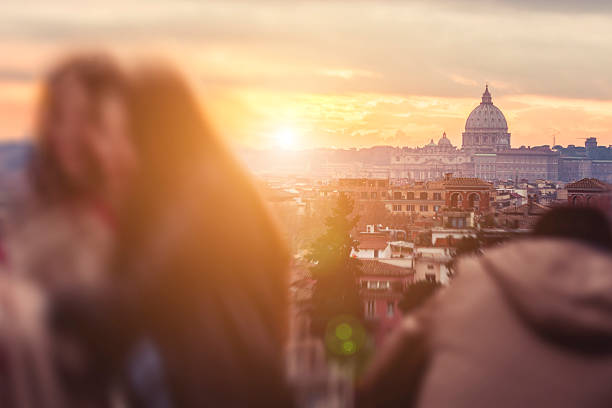 istock Twilight in Rome over St. Peter's Basilica 529587467