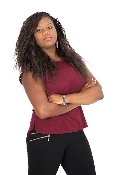 istock Beautiful woman doing different expressions in different sets of clothes 529589375