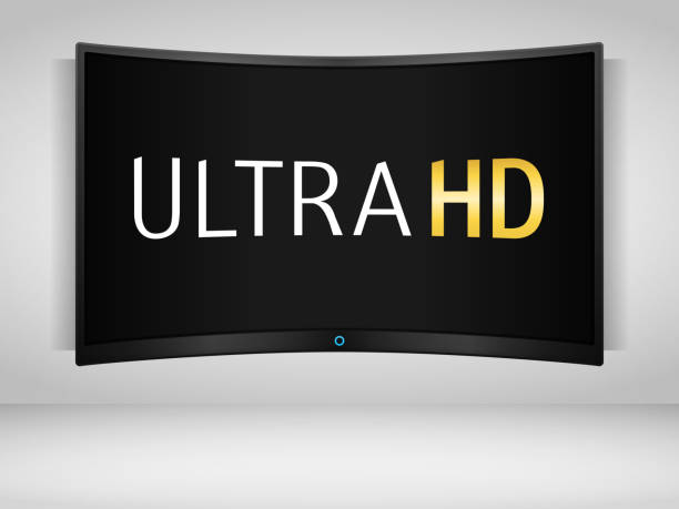 ultra hd-телевизор - liquidcrystal stock illustrations
