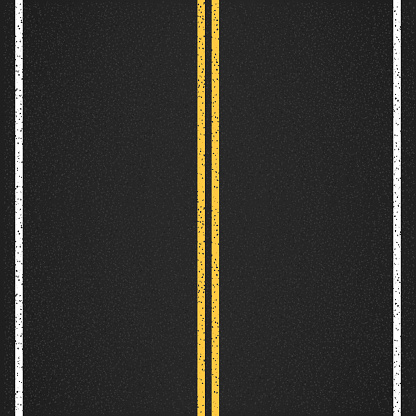 Asphalt road, top view, vector eps10 illustration