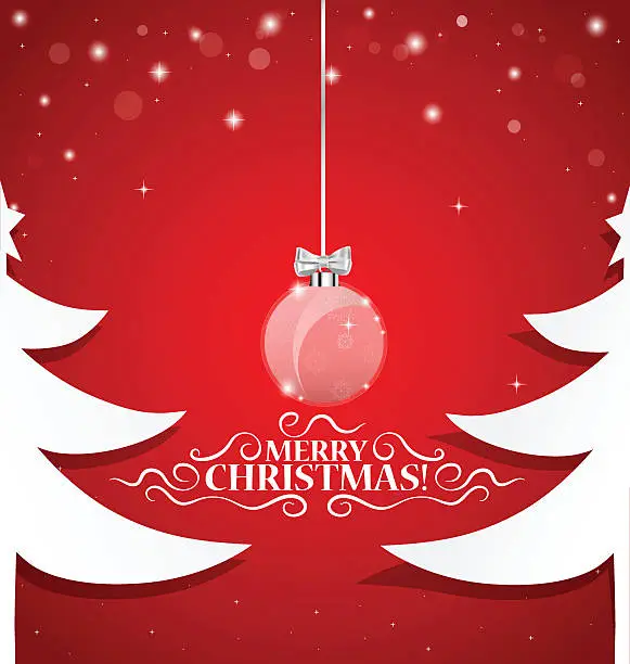 Vector illustration of Christmas background with Christmas decorations. Vector illustra