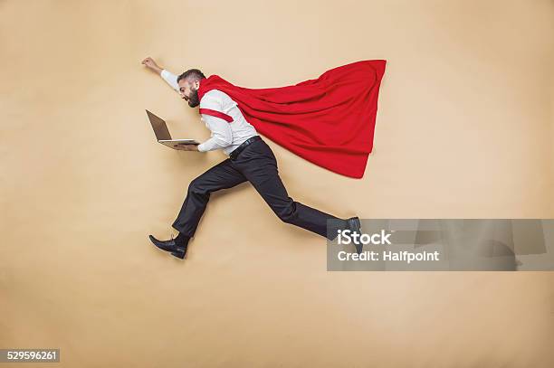 Super Manager Stock Photo - Download Image Now - Superhero, Heroes, Business