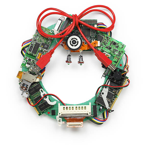 istock geeky christmas wreath made by old computer parts 529596271