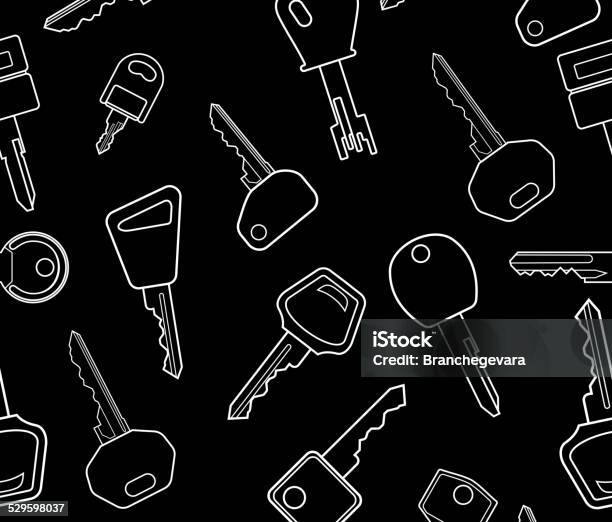 Key Cut Pattern Key Pattern Stock Illustration - Download Image Now - Collection, Cut ...