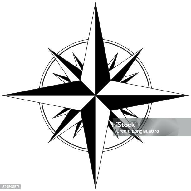 Wind Rose Stock Illustration - Download Image Now - Compass Rose, Old-fashioned, Clip Art