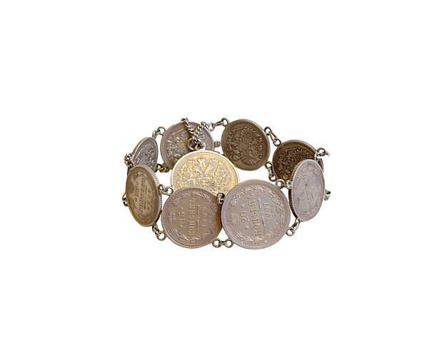 istock Bracelet of old coins 529647757