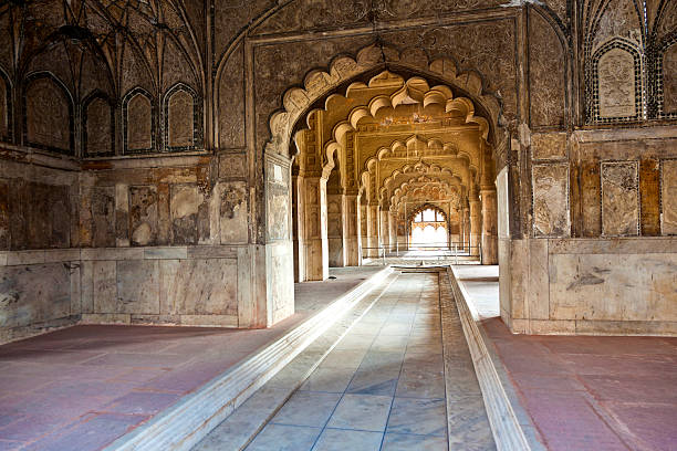 istock Inlaid marble, columns and arches, Hall of Private Audience 529648321