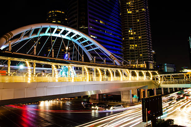 istock BTS BRT Sky Bridge Bangkok thailand 529648669