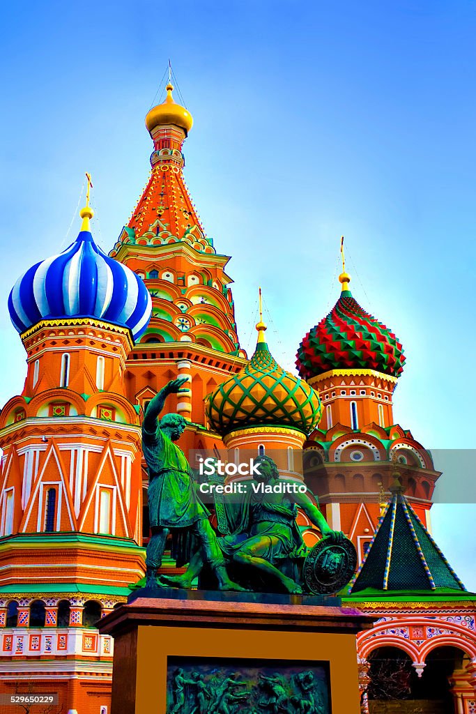 St. Basil's Cathedral on Red square St. Basil's Cathedral on Red square, Moscow, Russia Architecture Stock Photo