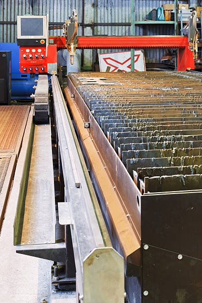 istock rails of gas and plasma torches cutting machine 529650243