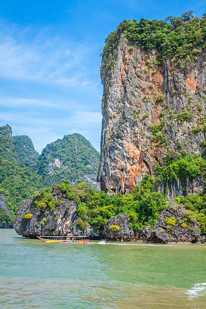 istock Rocks and sea Landscape on island in Thailand, Phuket 529651925