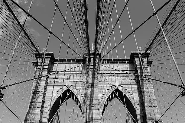 istock Arches of Brooklyn Bridge in NYC 529652185