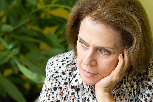 istock Pensive senior woman 529654875