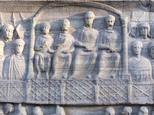 Detail of egypt obelisk in Sultanahmet square in Istanbul, Turkey