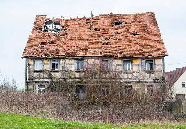 a rundown old farmhouse in Southern Germany