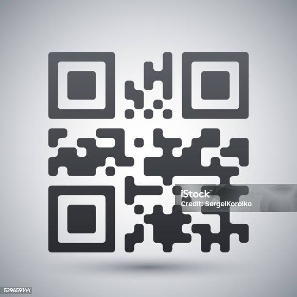 Qr Code Vector Icon Stock Illustration - Download Image Now - Bar Code, Business, Business Finance and Industry