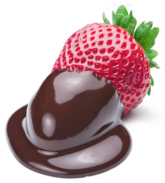 istock Strawberry dipped in chocolate fondue. 529663236