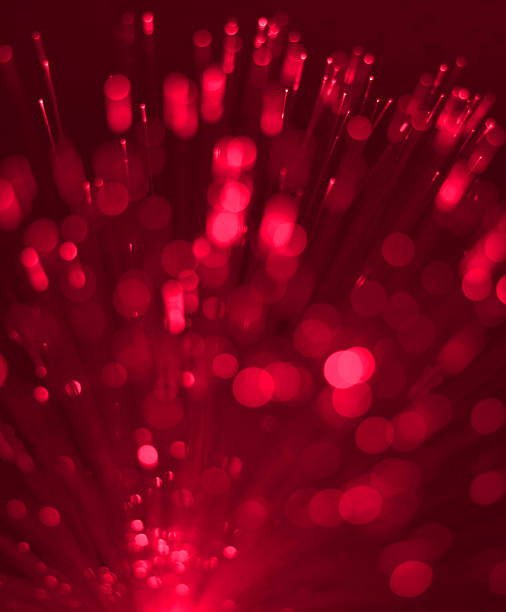 istock Abstract Defocused Light Background - Optic Fibre 529663742