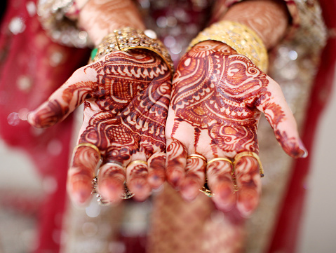 Asian bridal henna.