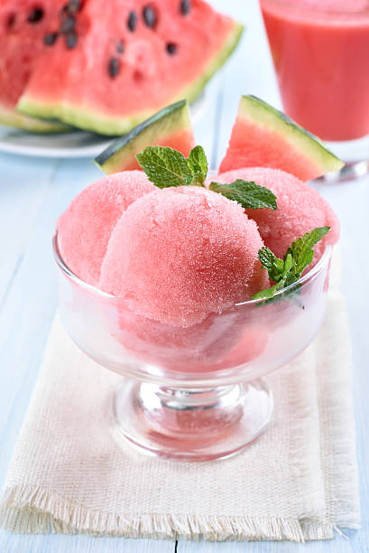 istock Summer dessert watermelon sorbet 529664502