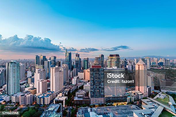 Makati Skyline Metro Manila Stock Photo - Download Image Now - Philippines, Manila - Philippines, Greater Manila Area