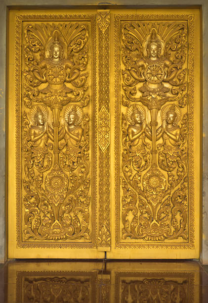 istock Door of Phra Maha Chedi Chai Mongkol 529665922