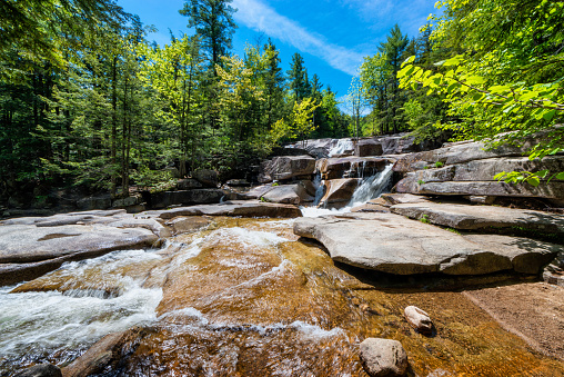 Diana's Baths, a series of small waterfalls located in the southeastern corner of the town of Bartlett, New Hampshire, near the village of North Conway in the White Mountains of New Hampshire, United States.