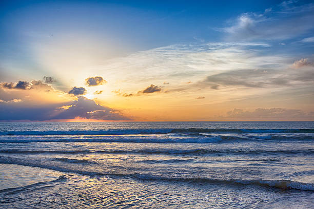 istock Beautiful orange sun rise 529672452