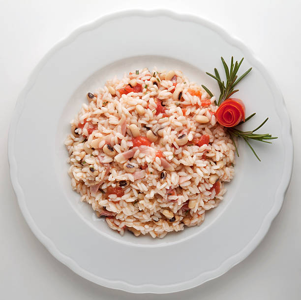 istock Risotto with Bacon beans tomato 529674284