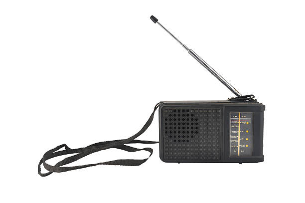 istock old black plastic radio with antenna 529675504
