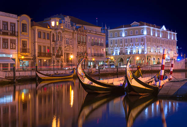 Aveiro city stock photo