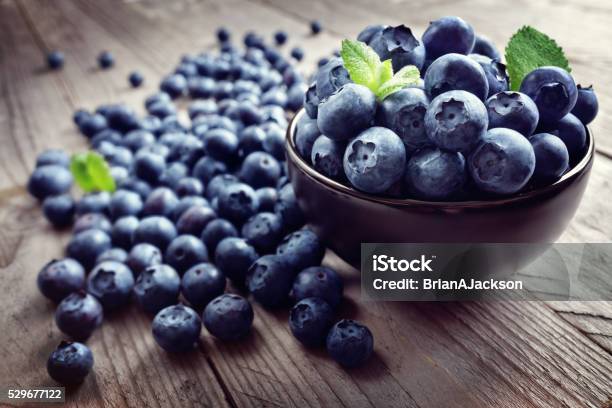 Blueberry Antioxidant Organic Superfood Stock Photo - Download Image Now - Blueberry, Huckleberry, Fruit