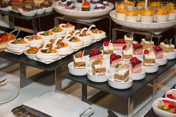 istock Collection of delicious assorted mini dessert 529677372