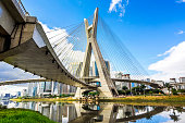Estaiada Bridge Octavio Frias de Oliveira in Sao Paulo, Brazil
