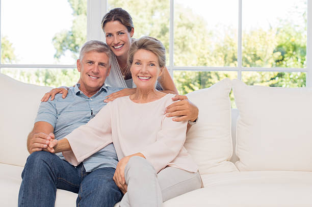 istock Senior couple with daughter 529679150