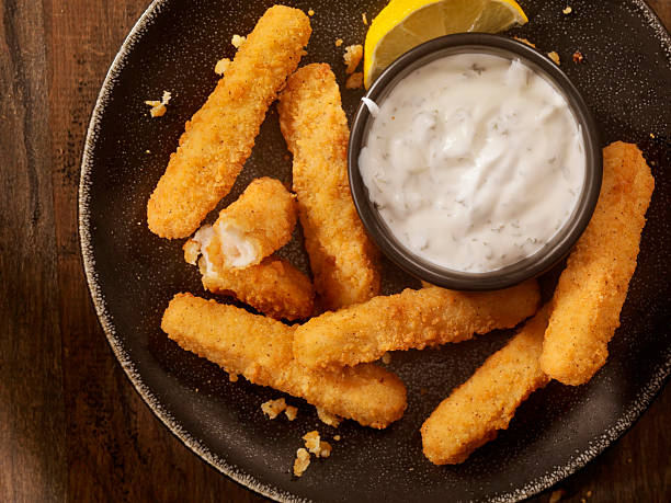 Chicken Fries with Ranch Dip All White Meat Chicken Fries with Ranch Dip - Photographed on Hasselblad H3D2-39mb Camera ranch dressing stock pictures, royalty-free photos & images