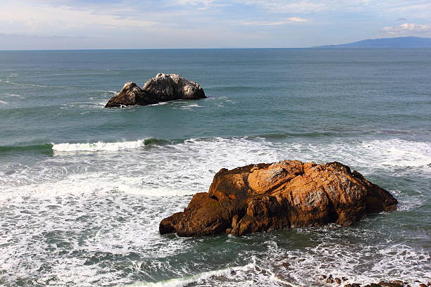 Shot that overlooks Seal Rock on the coast of San Francisco, California.