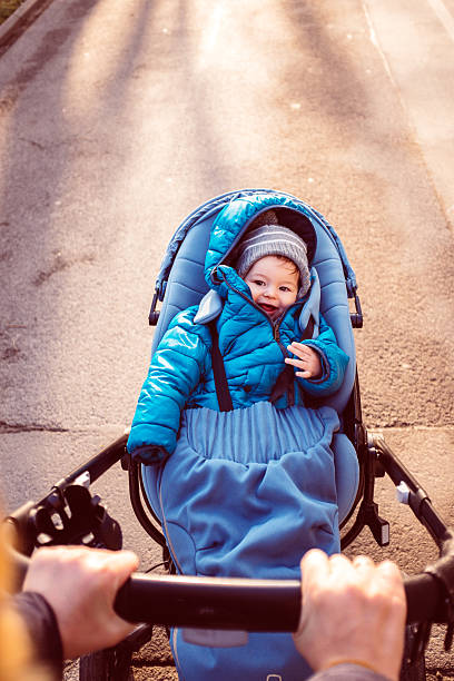 istock Baby boy in the stroller 529691635