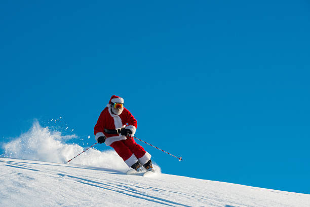 esquí de santa - vail colorado skiing snow fotografías e imágenes de stock