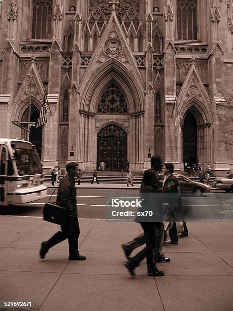 In Front Of St Patricks Cathedral Nyc 2003 Stock Photo - Download Image Now - Business, St. Patrick's Cathedral - Manhattan, Adult