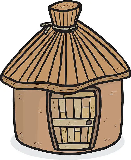 Vector illustration of natural hut