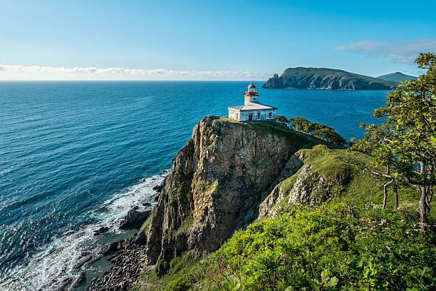 istock Morning landscape with lighthouse 529693845