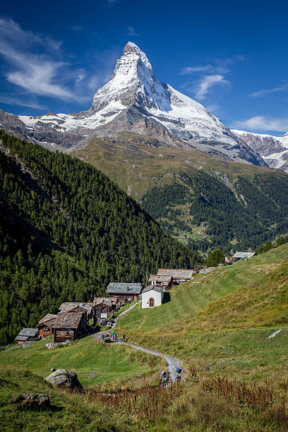 findeln e matterhorn - findeln - fotografias e filmes do acervo