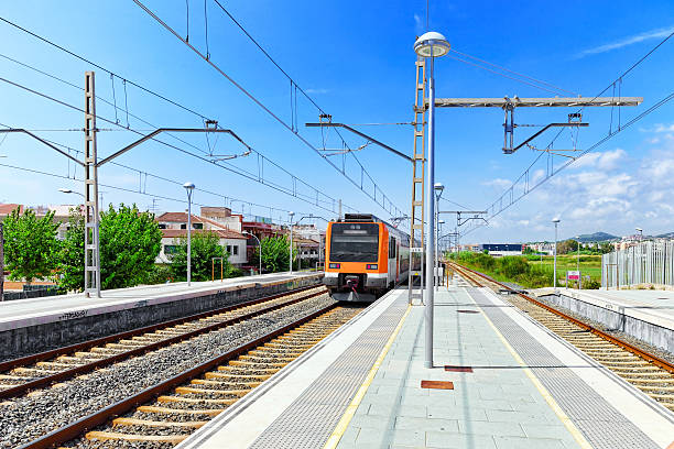 istock Suburban railway train at the railways stantion . 529722587