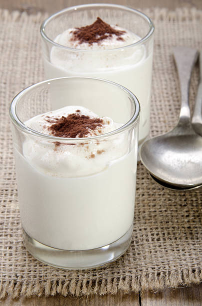 istock yogurt with cocoa powder in a glass 529723245
