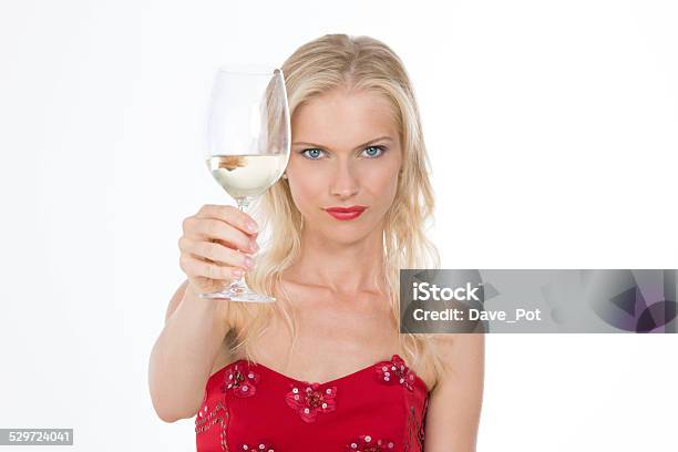 Nordic Girl Having A Toast With A Glass Of Wine Stock Photo - Download Image Now - 25-29 Years, 30-34 Years, 35-39 Years