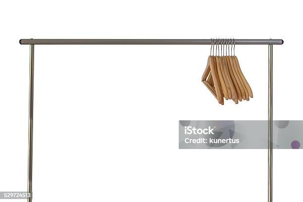 Empty Hangers Or Rack Stock Photo - Download Image Now - Arts Culture and Entertainment, Closet, Clothing